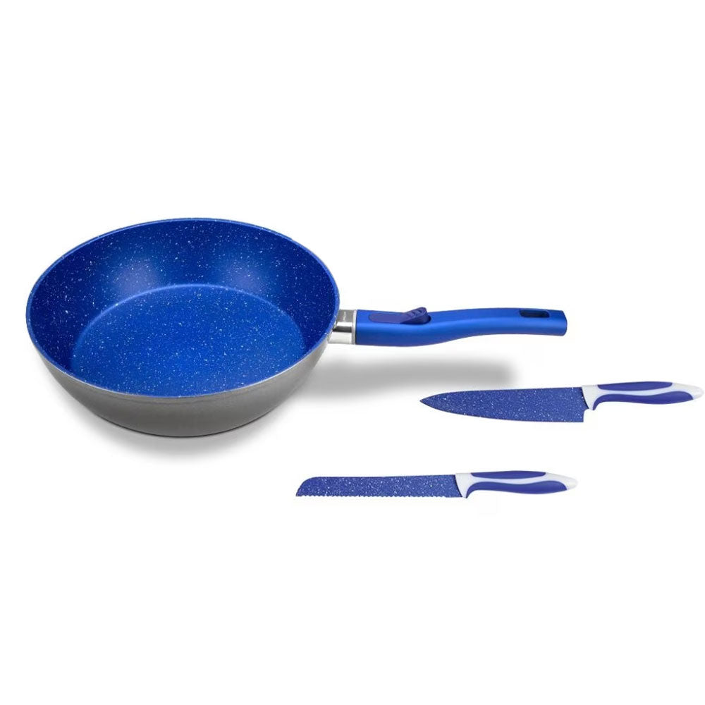 Cuchillos de Cocina de Chef y para Pan y Sartén Profundo Flavorstone de 24 cm