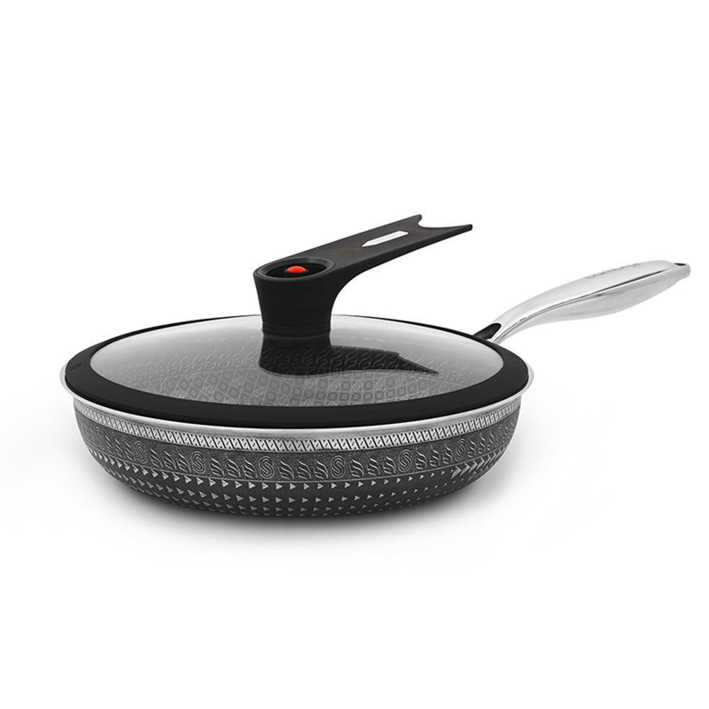 Batería De Cocina Acero Inoxidable 8 Piezas Negro Samurai