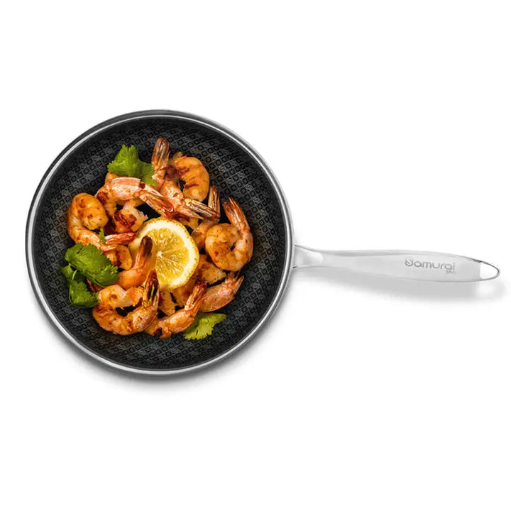 Juego de 6 Sartenes Samurai con Tapa Acero Inoxidable Antiadherente - Flavorstone Oficial Mexico