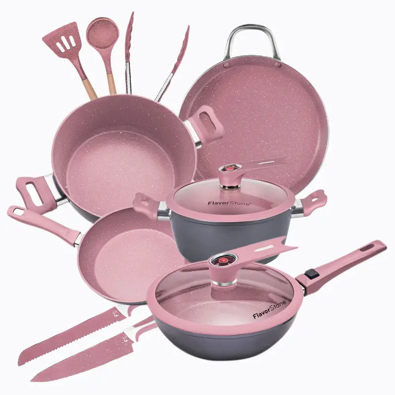Juego de Sartenes Antiadherentes Master Set Deluxe de 10 piezas - Flavor Stone