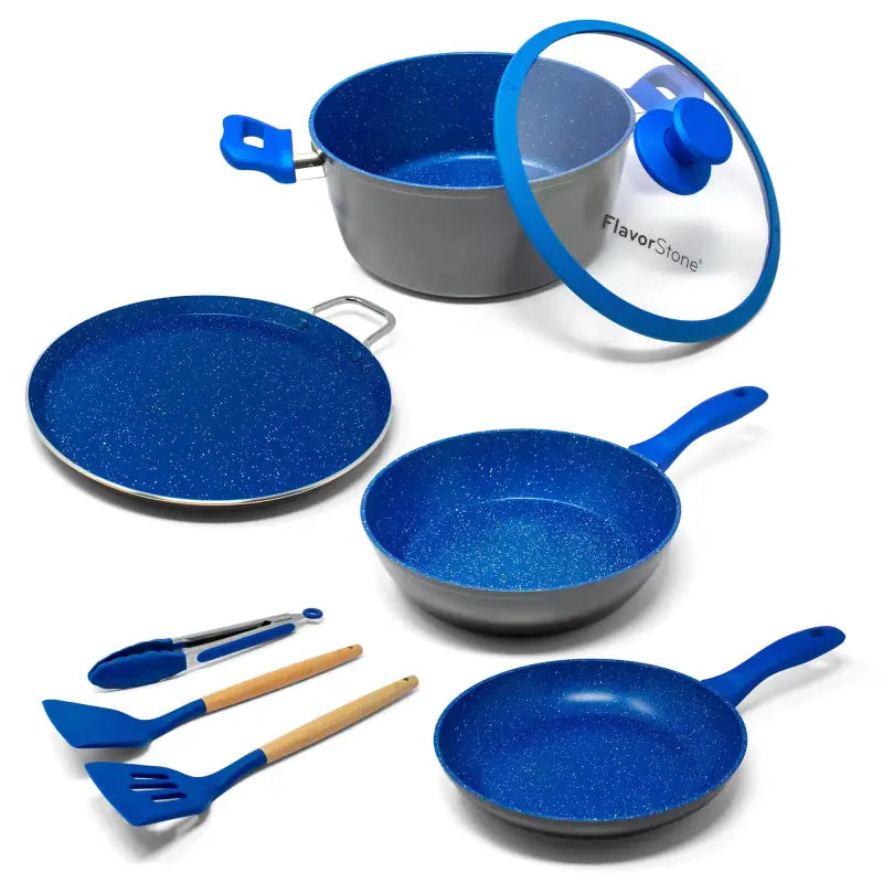 Juego de Sartenes FLAVORSTONE Light Set 8 Piezas - Azul - Flavor Stone