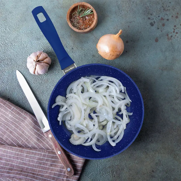 Sartén Redondo FlavorStone Azul 20 cm 7 Capas Antiadherente - Flavorstone Oficial Mexico