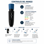 Aspitadora a vapor Spot Blast Steamer Multiusos Portátil de 650W, para muebles, vestiduras, tapetes y colchones