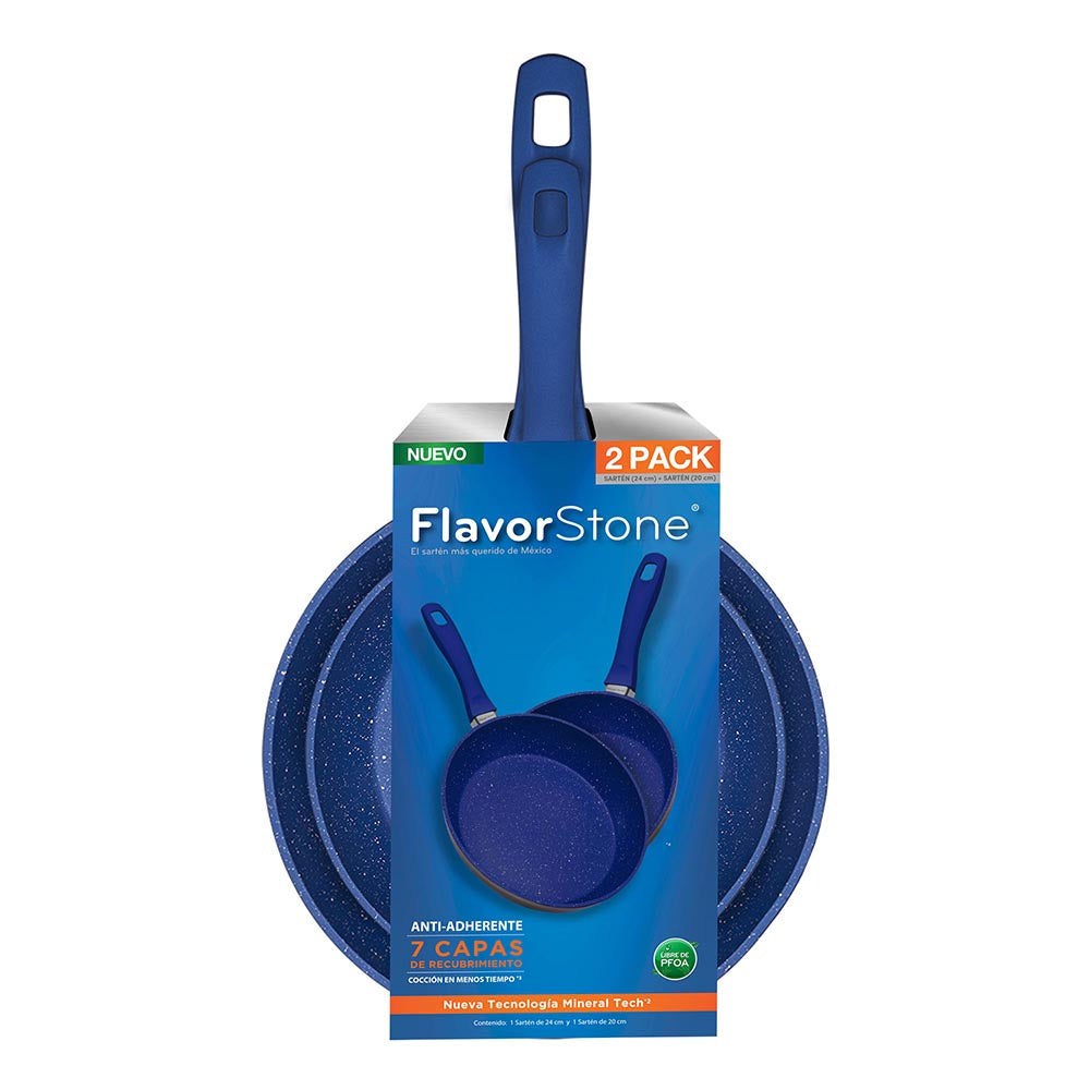 Juego de sartenes antiadherentes FlavorStone 2 Pan Set de 20 y 24 cm