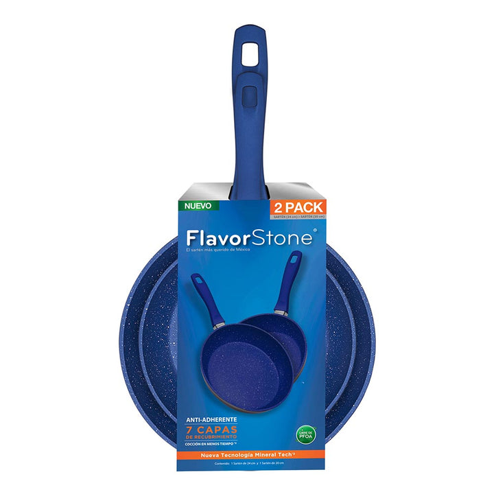 Juego de sartenes antiadherentes FlavorStone 2 Pan Set de 20 y 24 cm