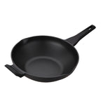 Wok Con Tapa Flavorstone All Black 32 Cm Para Cocina