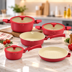 Batería de Cocina Flavorstone Urban Red 10 Piezas