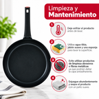 Juego de 3 Sartenes Flavorstone All Black 20 24 Y 30 Cm