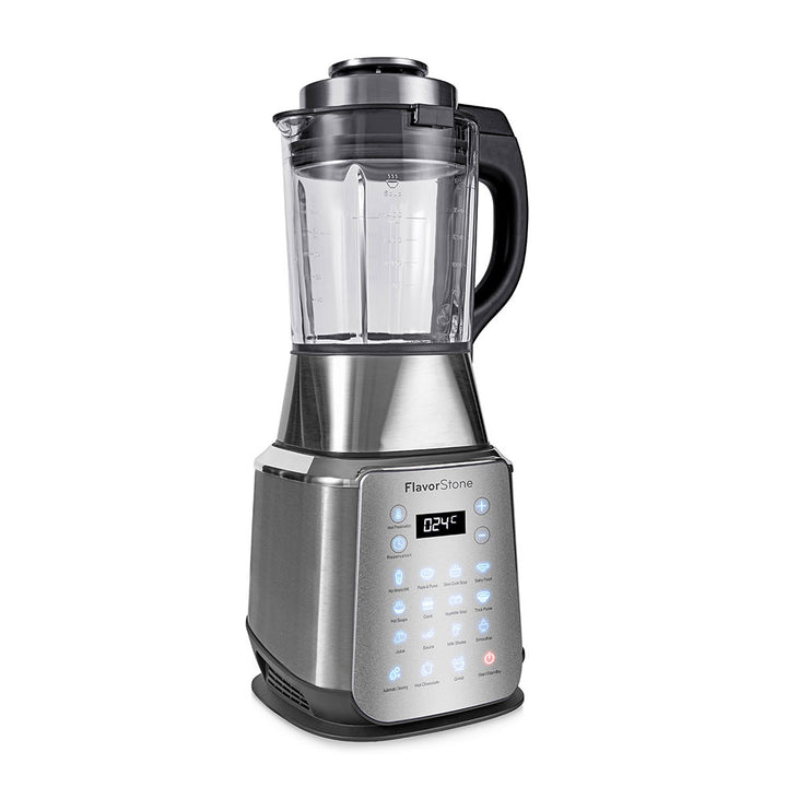 Procesador de alimentos FLAVORSTONE DIAMOND con 15 funciones preprogramadas para calentar y licuar, vaso de vidrio 2 L, cuchillas de titanium y motor de cobre de 1200w