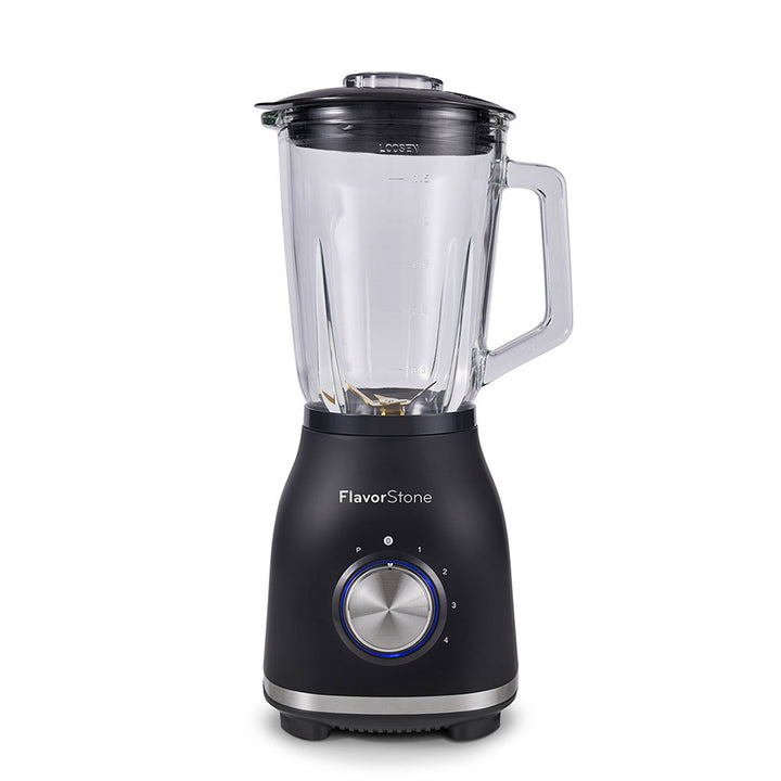 Licuadora FLAVORSTONE SAPPHIRE de 4 velocidades y función de pulso 550w vaso de vidrio de 2 litros con cuchillas de titanio y motor de cobre