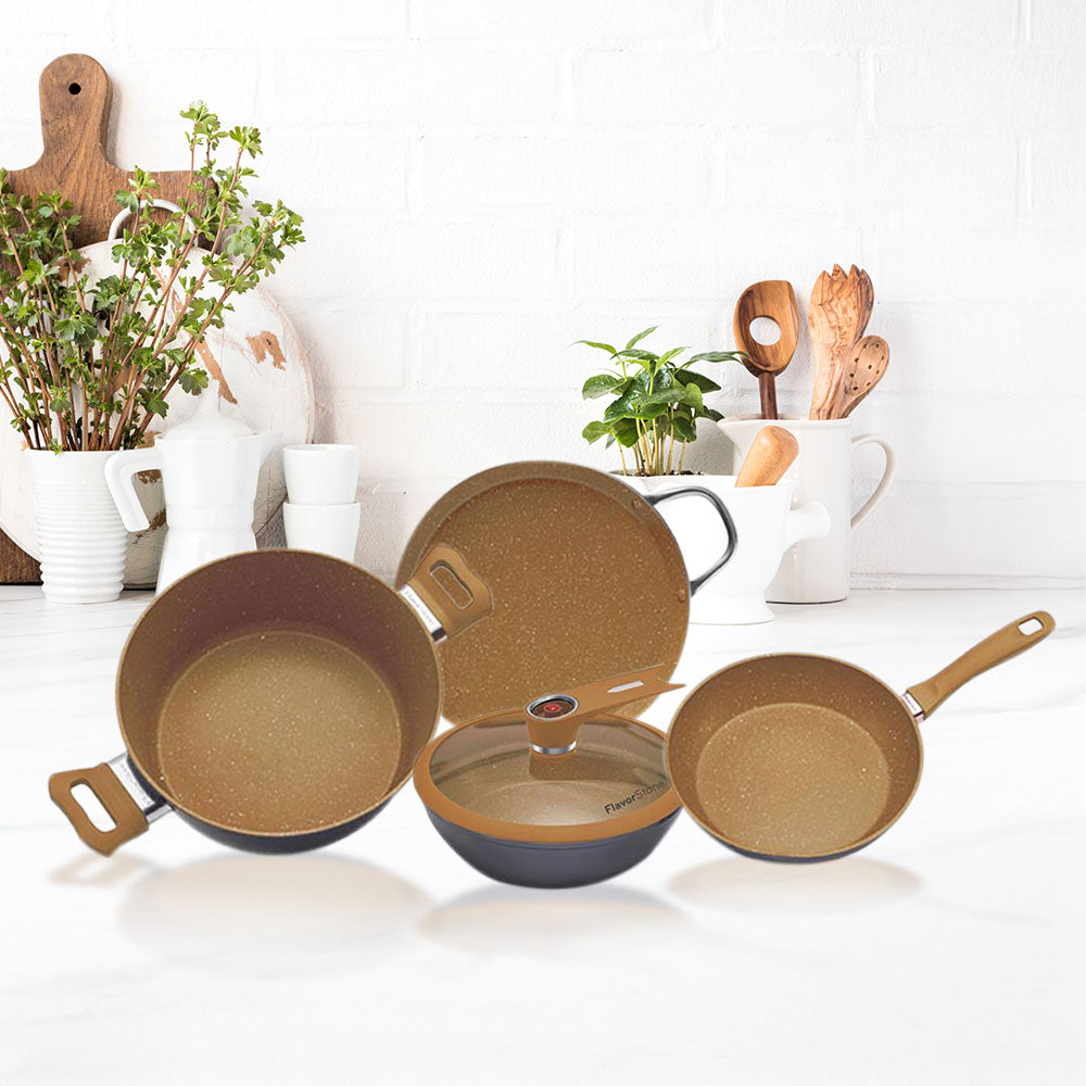 Bundle Copper Beef – Set de Cocina Antiadherente + Cuchillo Carnicero