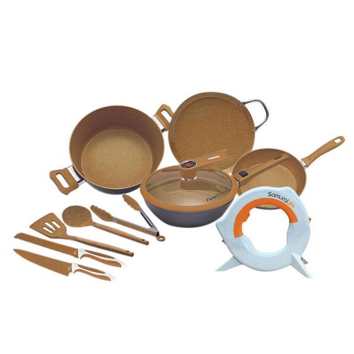 Bundle Samurai: Juego de Cocina Antiadherente + Cuchillo Redondo