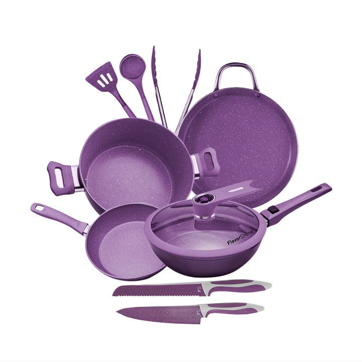 ¡NUEVA! Batería De Cocina 10 Piezas FlavorStone Master Deluxe Grape
