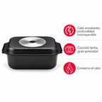 Horno Holandés Flavorstone All Black Olla Con Tapa