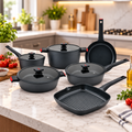 Batería De Cocina Flavorstone All Black 10 Piezas