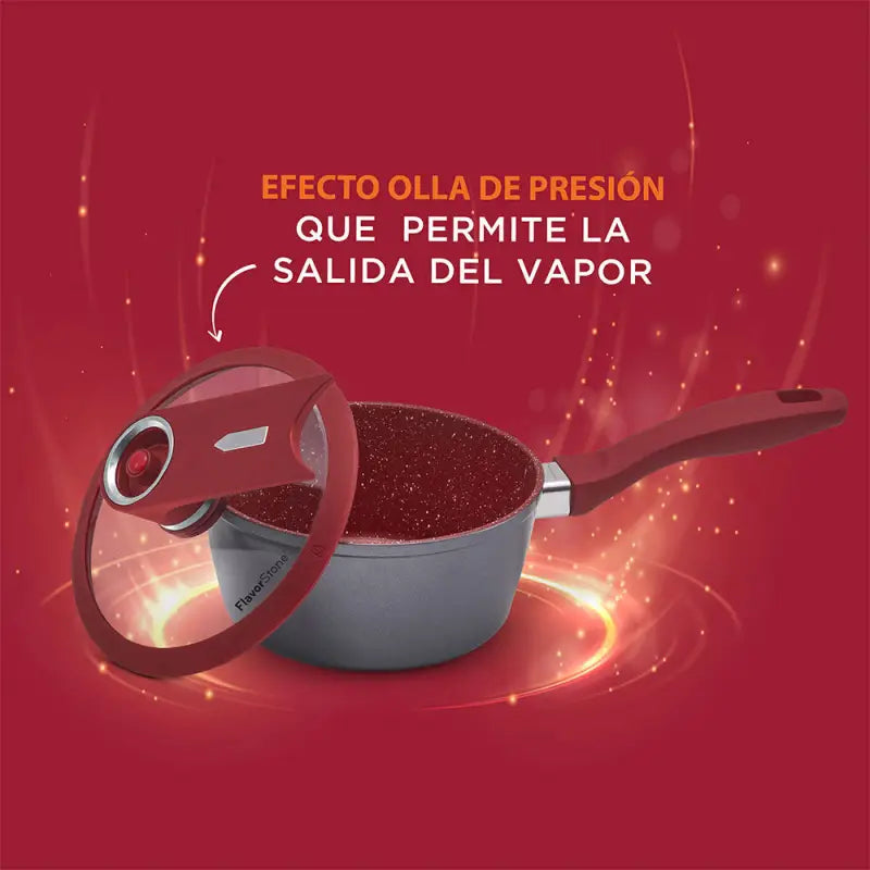 Batería de Cocina FlavorStone Grande 10 Piezas con Regalo Especial - Flavor Stone