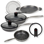Batería de Cocina Samurai 8 piezas Acero Inoxidable - Flavorstone Oficial Mexico