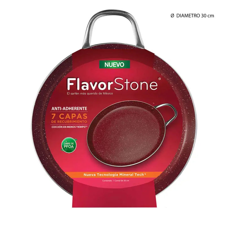 Comal Antiadherente FlavorStone Light Redondo 30 cm - Flavor Stone