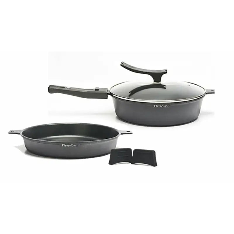Juego de 9 Sartenes FlavorStone Gourmet Aluminio Fundido 28cm - Flavorstone