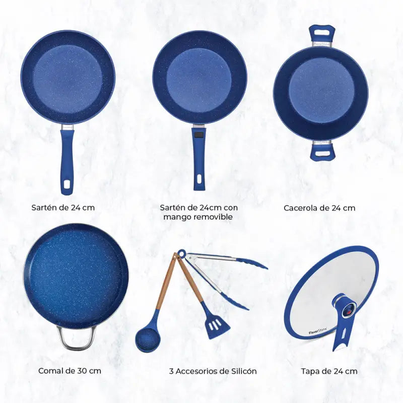 Juego De Sartenes Flavorstone Master Set 8 Piezas - Flavor Stone