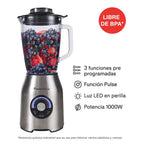 Licuadora FlavorStone Quartz 1000W Vaso Vidrio 2L Cuchillas Titanio - Flavorstone Oficial Mexico