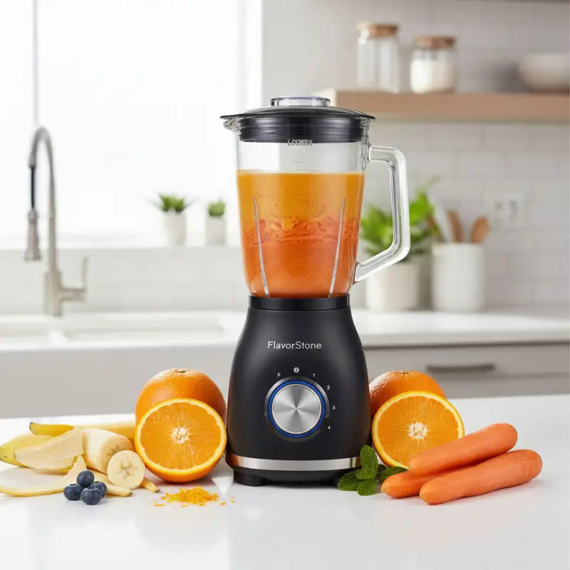 Licuadora FlavorStone Sapphire 550W Vaso Vidrio 2L Cuchillas Titanio - Flavorstone Oficial Mexico