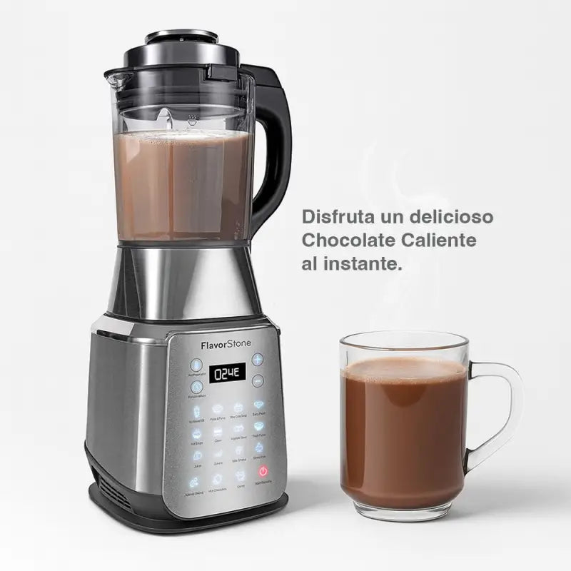 Procesador FlavorStone Diamond 1200W 15 Funciones Vaso Vidrio 2L Cuchillas Titanio - Flavor Stone