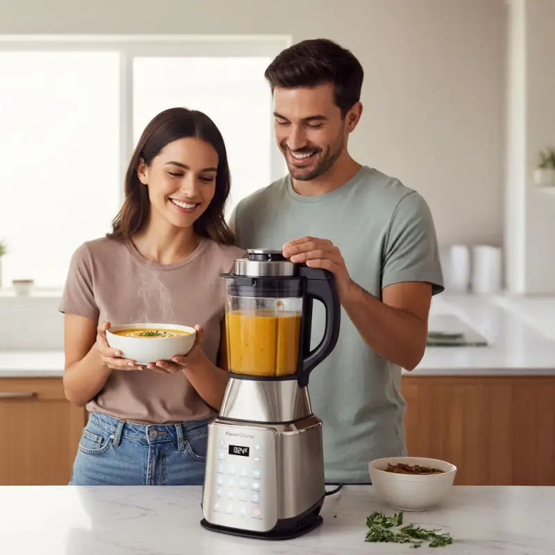 Procesador FlavorStone Diamond 1200W 15 Funciones Vaso Vidrio 2L Cuchillas Titanio - Flavor Stone