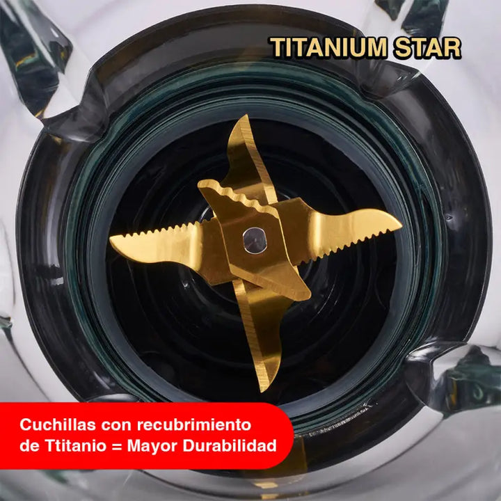 Procesador FlavorStone Diamond 1200W 15 Funciones Vaso Vidrio 2L Cuchillas Titanio - Flavor Stone
