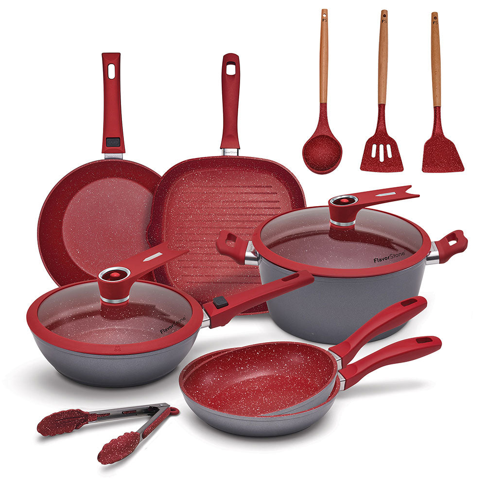 Batería de Cocina Flavorstone Light Family Set con 12 piezas ¡Incluye UN regalo Especial!