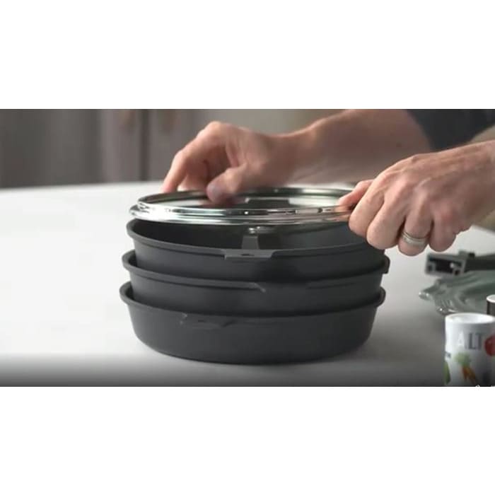 Flavorcast, Sartenes de aluminio fundido a Presión. Juego de 28 cm Electrodomésticos de cocina Flavorstone, Nada se le pega ¡Compruébalo! 